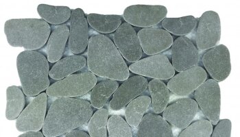 Reconstituted Pebble XL Stone Interlocking Mosaic Tile - 12