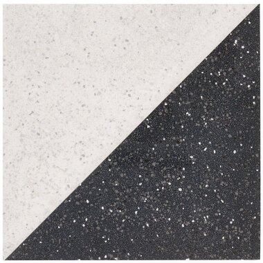 GeoPrism Terrazzo Tile 8" x 8" - Dos Grigio