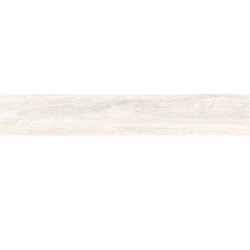 Othello Wood Look Porcelain Tile 8" x 48" - White