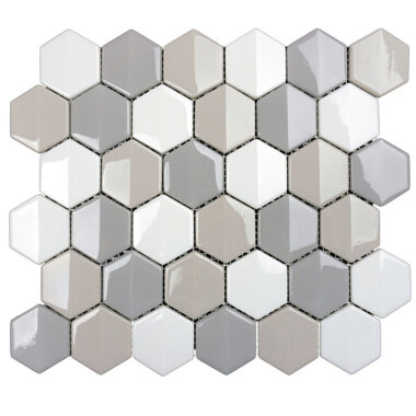 Constantine Hexagon Mosaic Tile 10.25" x 11.75" - Tegyr