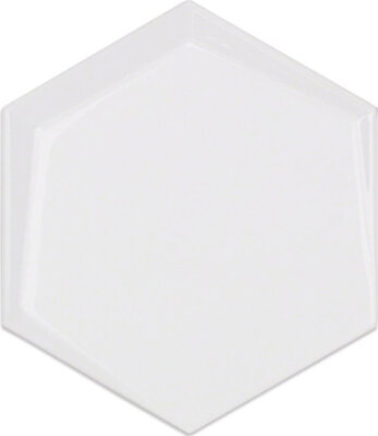 Hexagono Tile Cuna Brillo 6" x 6" - Blanco