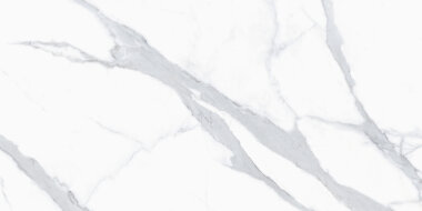 Themar Marble Look Tile 18" x 36" - Statuario Venato Polished