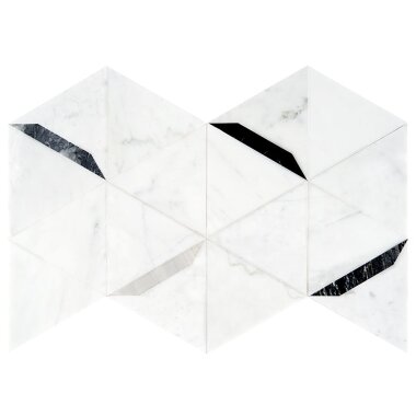 Wunder Decor Marble Look Tile 12" x 20.5" - Grigio