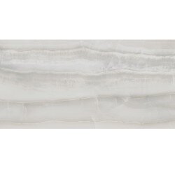 Akoya Marble Look Tile "Polished" 24" x 48" - Silver