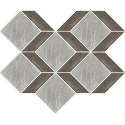 Carrara Select Tizano Mosaic Marble Look Tile Matte 10" x 12" - Carrara Blue