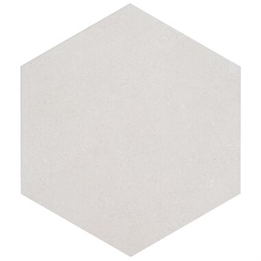 Piaka Hexagon Tile 13" x 14" - Cement White