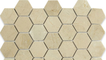 Crema Marfil Tile Hexagon 2