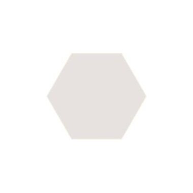 Crystal Tech Hexagon Tile 9" x 10" - White