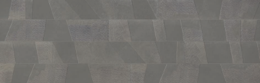 Icone Bleu Ligne Deco Tile 8" x 48" - Gris (Special order takes 2-3 months)