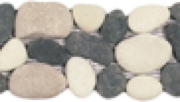 Pebble Rectified Matte Interlocking Border 4