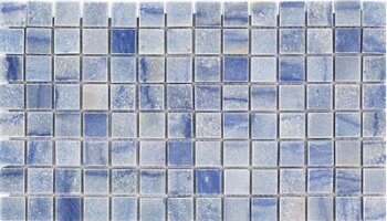 Blue Macauba Mosaic Marble Look Tile 12