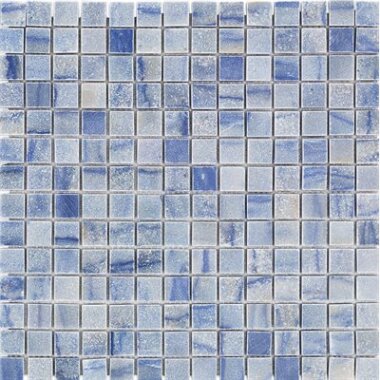 Blue Macauba Mosaic Marble Look Tile 12" x 12" - Blue