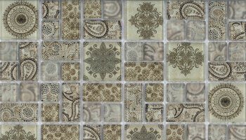 Floral Mosaic Blend Tile 12