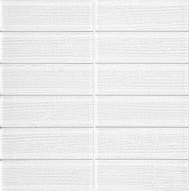 Linen Glass Mosaic Tile 12" x 12" - Super White