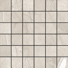 Pulpis Mosaic Marble Look Tile "Satin" 12" x 12" - Tortora