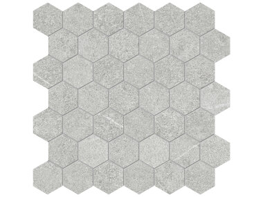 Mjork 2" Hexagon Mosaic Tile 2" x 2" - Ash