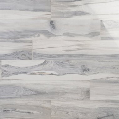 Brazilian "Polished" Wood Look Porcelain Tile 8" x 48" - Coyote Gray