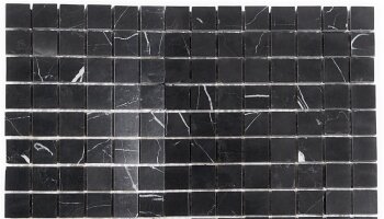 Nero Marquina Mosaic Marble Look Tile 12