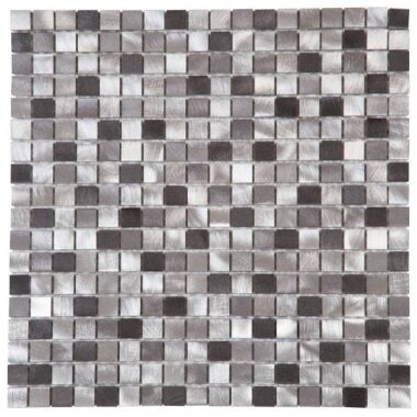 Metal Tile Mosaic 5/8" x 5/8" - Mix Grey