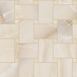 Akoya Weave Marble Look Tile 12" x 12" - Ivory