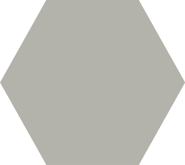 Solid Hexagon Tile 10" x 11" - Grey