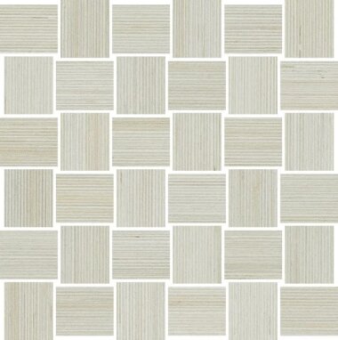 Shibusa Intreccio Mosaico Wood Look Porcelain Tile 12" x 12" - Bianco