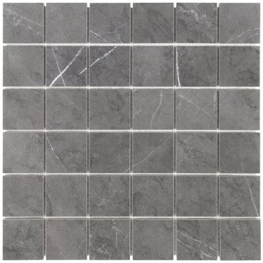 Marmi D'ltalia Mosaic Marble Look Tile 12" x 12" - Amani Grey