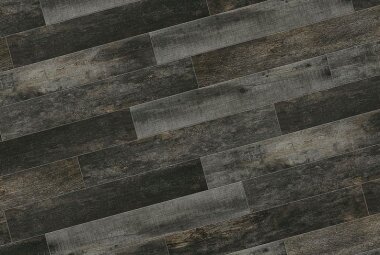 Noon Wood Look Porcelain Tile 8" x 48" - Charcoal Polished