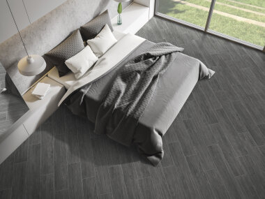 Mello Wood Porcelain Tile 8" x 40" - Dark