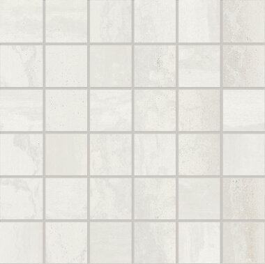 Metallica 2" x 2" Mesh Mosaic Tile 12" x 12" - Steel White