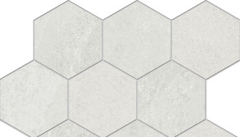 Nuances Hexagon Mosaic Tile 12