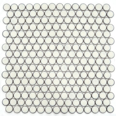 Yenny Rounds Tile 11.5" x 11.6" - Vanilla