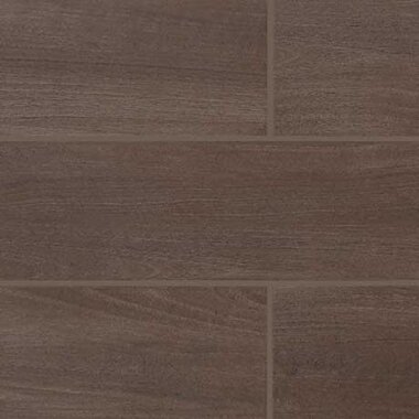 Edgewood Wood Look Porcelain Tile 6" x 24" - Graphite