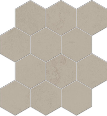 Nuances Hexagon Mosaic Tile 12" x 13" - Beige