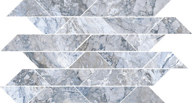 Angel Heart Mosaico Line Marble Look Tile 12" x 16" - Light Blue