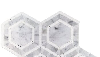 Metrology Hexagon Marble Look Tile 10.75