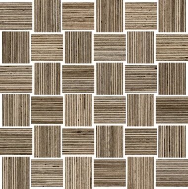 Shibusa Intreccio Mosaico Wood Look Porcelain Tile 12" x 12" - Tortora