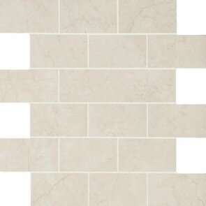 Anthology Marble Old Matte 2x4 Mosaic Tile 12" x 12" - Luxury White