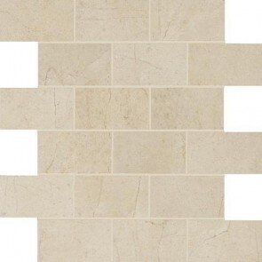 Anthology Marble Old Matte 2x4 Mosaic Tile 12" x 12" - Velvet Marble