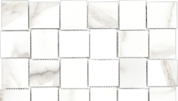 Mayfair Marble Look Tile HD Basketweave Mosaic 2