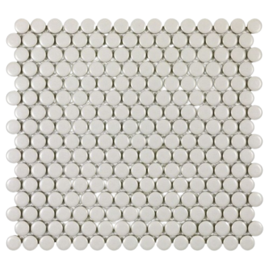 Anthology 3/4" Penny Round Tile 11.48" x 12.32" - Taupe