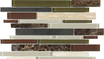 Bliss Stainless Glass Tile Mosaic - Deep Grotto