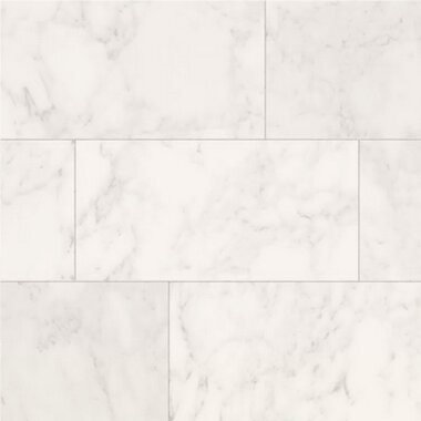 JEM Polished Marble Look Tile 12" x 24" - Adagio White