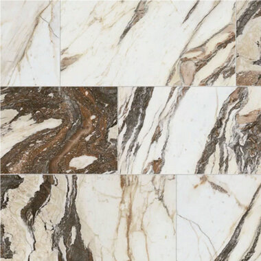 JEM Matte Marble Look Tile 24" x 48" - Symphony Red