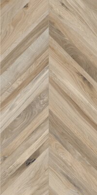 Timeless Chevron Wood Look Porcelain Tile 24" x 48" - Greige