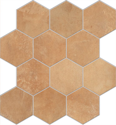 Home Hexagon Mosaic Tile 12" x 13" - Goldensun