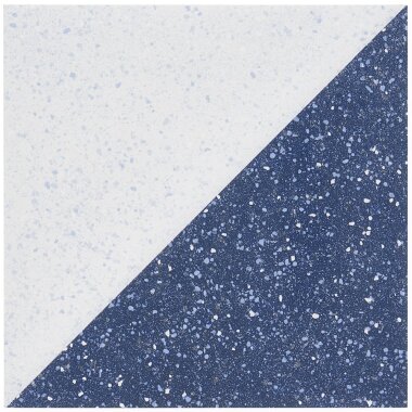 GeoPrism Terrazzo Tile 8" x 8" - Dos Navy