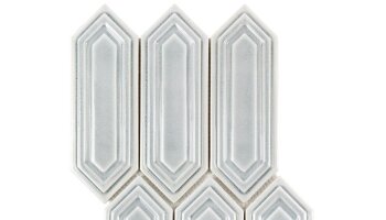 Baroque Sequin Hexagon Decor Tile 9.5