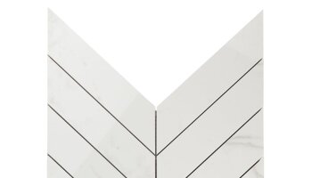 Lithe Chevron Mosaic Marble Look Tile 11.02