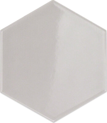 Hexagono Tile Liso Brillo 6" x 6" - Perla